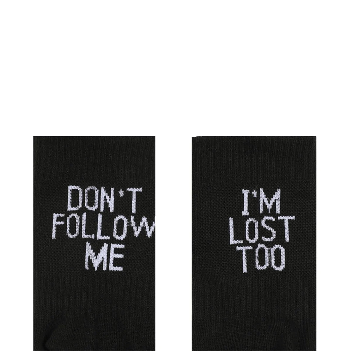 Hip Hop Humor Printed Crew Socks