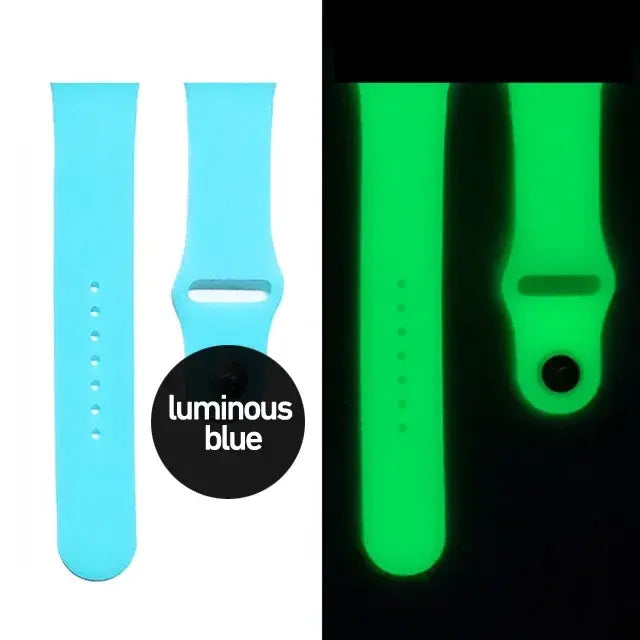 Luminous Silicone Watch Strap