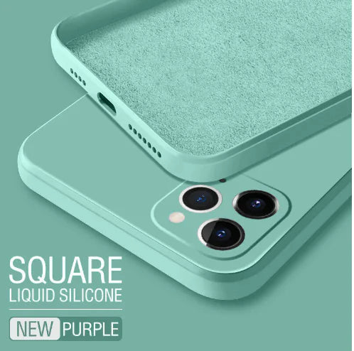 Square Liquid Silicone Phone Case