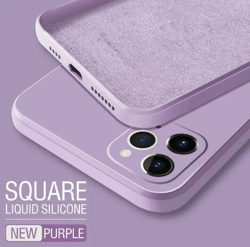 Square Liquid Silicone Phone Case