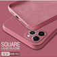 Square Liquid Silicone Phone Case