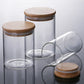 Bamboo-Covered Borosilicate Glass Food Storage Containers