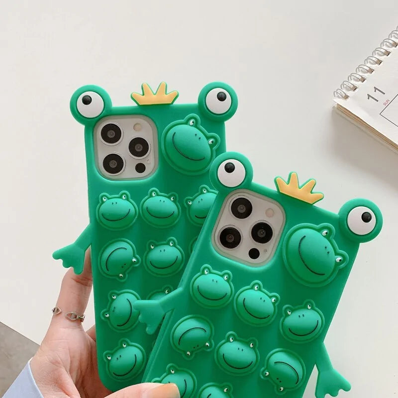 Cartoon Frog Phone Case For iPhone