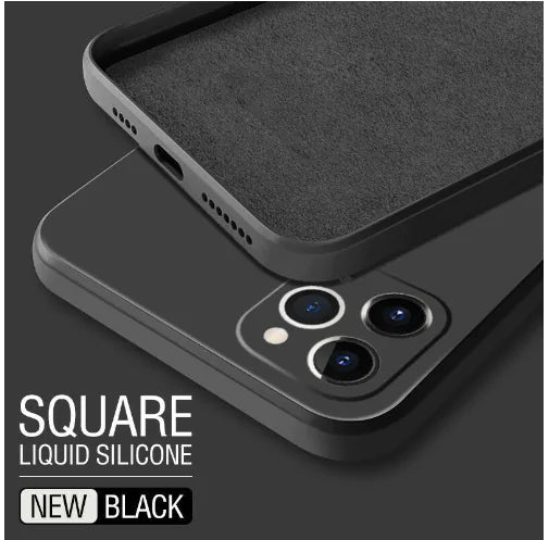 Square Liquid Silicone Phone Case