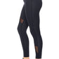 Women's High-Waist Asymmetric Mesh Panel Leggings