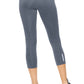 Women's Mid-Rise Zip Pocket Capri Leggings