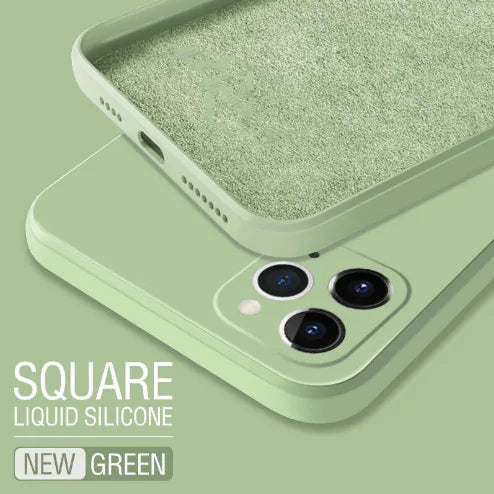 Square Liquid Silicone Phone Case