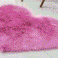 Heart Shape Fluffy Rug