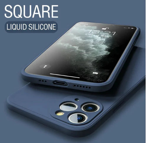 Square Liquid Silicone Phone Case