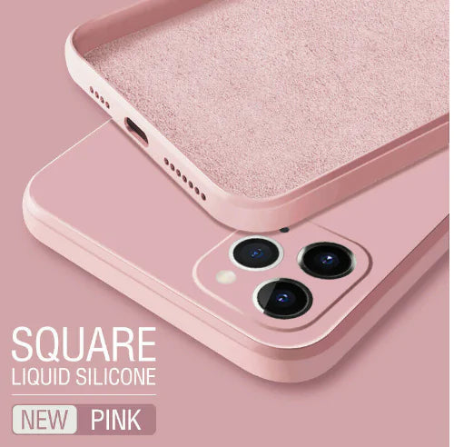 Square Liquid Silicone Phone Case