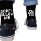 Hip Hop Humor Printed Crew Socks