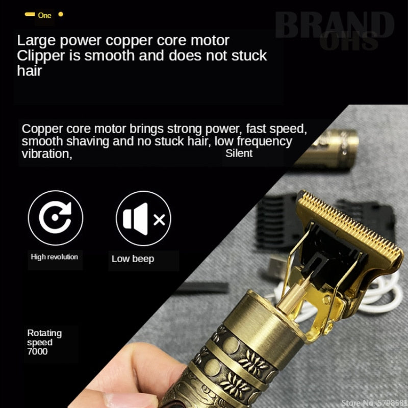 Men's Beard and Hair Clippers Set